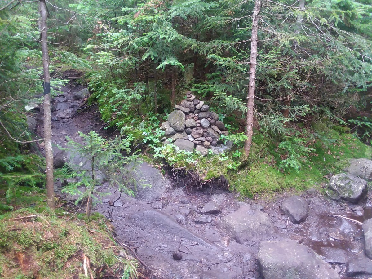 Cairn to head to Cliff and Redfield Trails