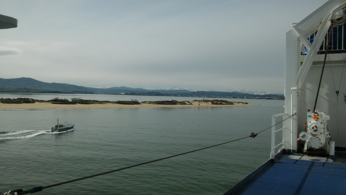The View From the Deck Entering Santander Harbour.