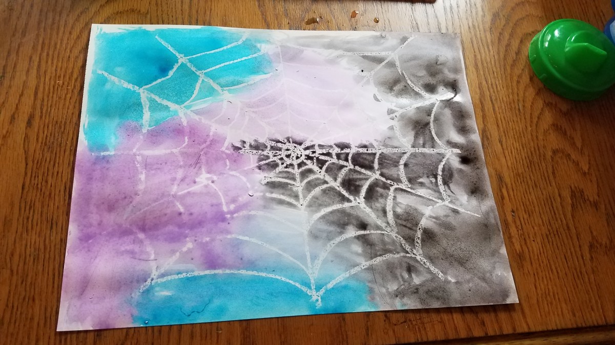 Watercolor Spiderweb