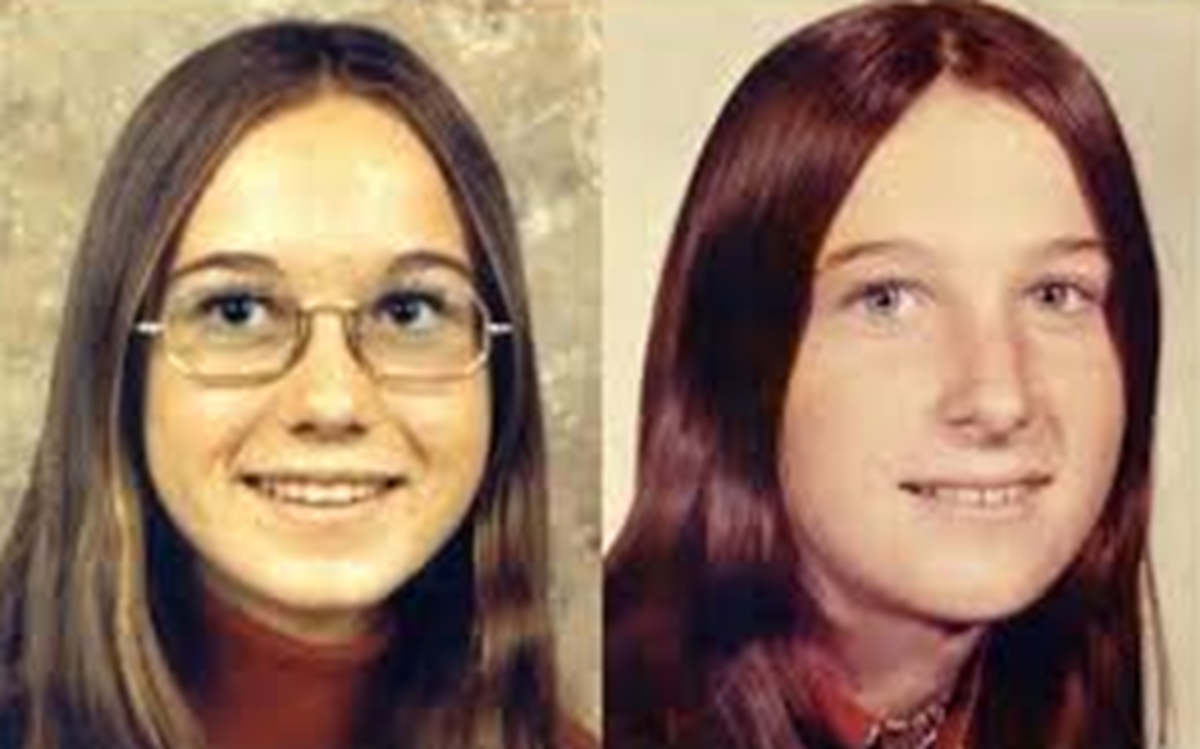 Cynthia (left), and Jackie Leslie (right), are two sisters who vanished from Mesa, Arizona, in 1974. Photo courtesy of National Center for Missing Adults.