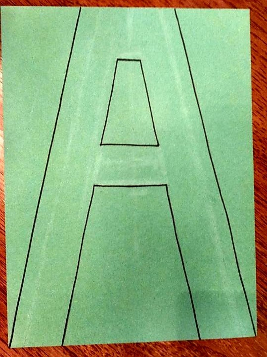 Draw the Letter "A"