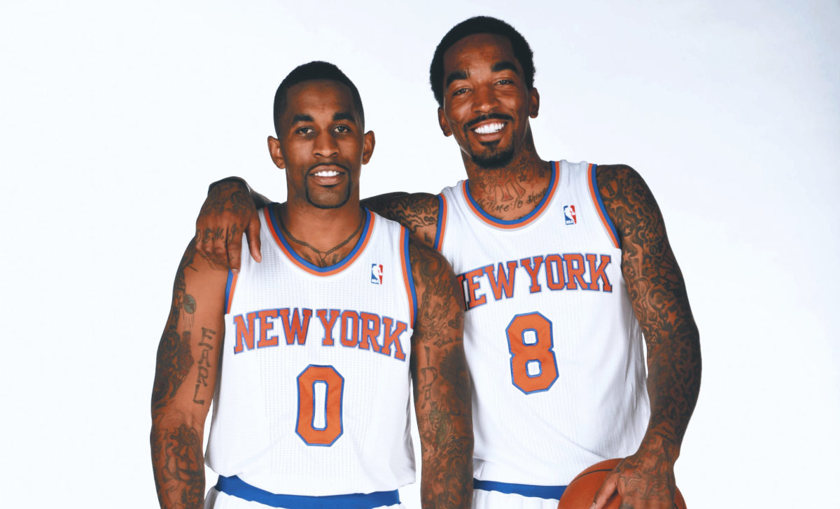 The Smith brothers as members of the New York Knicks.