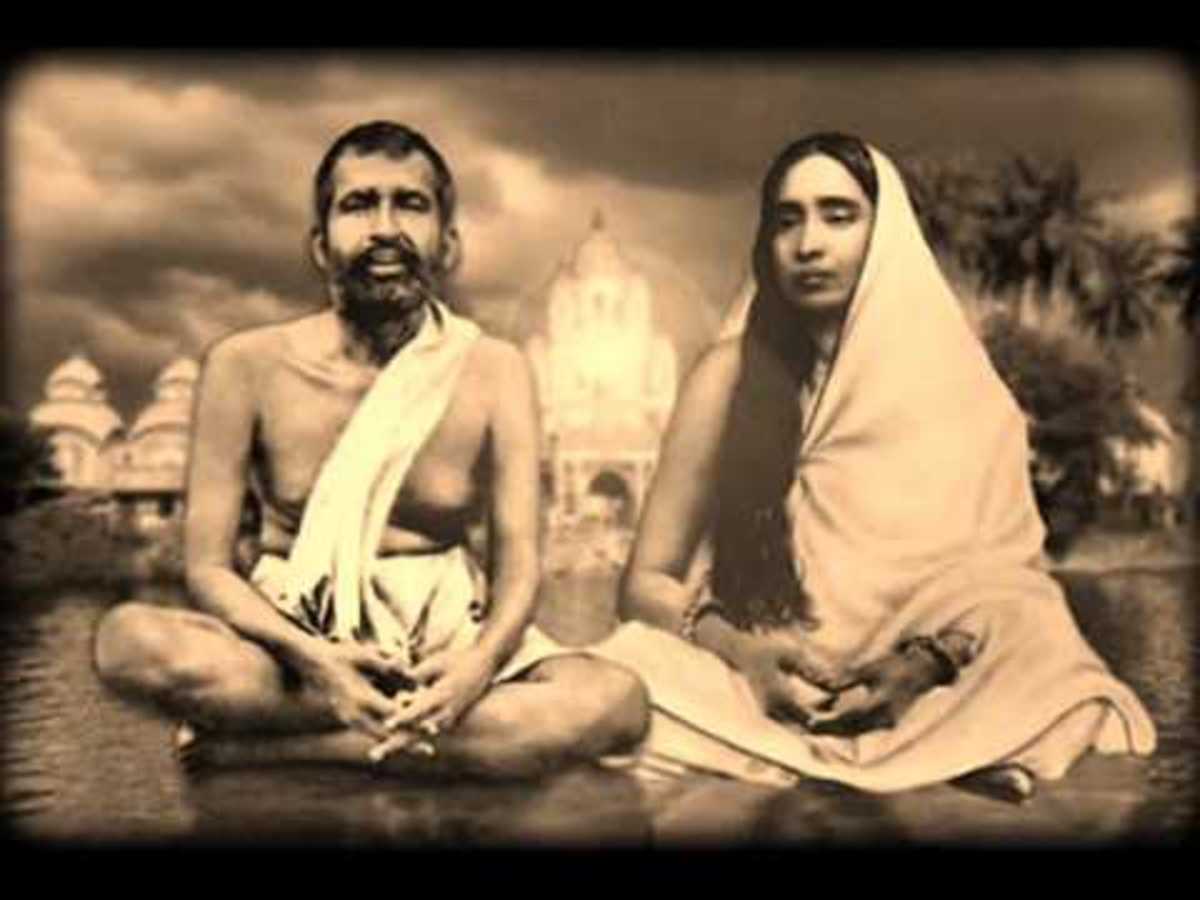 The visionary Soul Sri Ramakrishna, is still said by many to be one of the greatest God-men of the 20th Century. He led an unblemished life with his wife Sri Sharada Devi, seen next to him