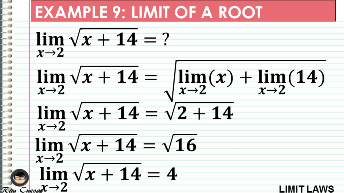 Example 9: Evaluating the Limit of Root of a Function