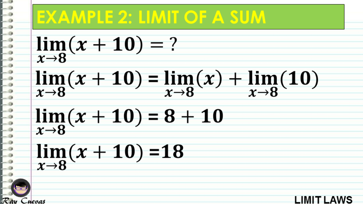 Example 2: Evaluating the Limit of a Sum