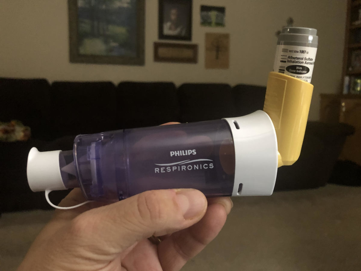 I was prescribed two puffs of a steroid inhaler every 4 hours.