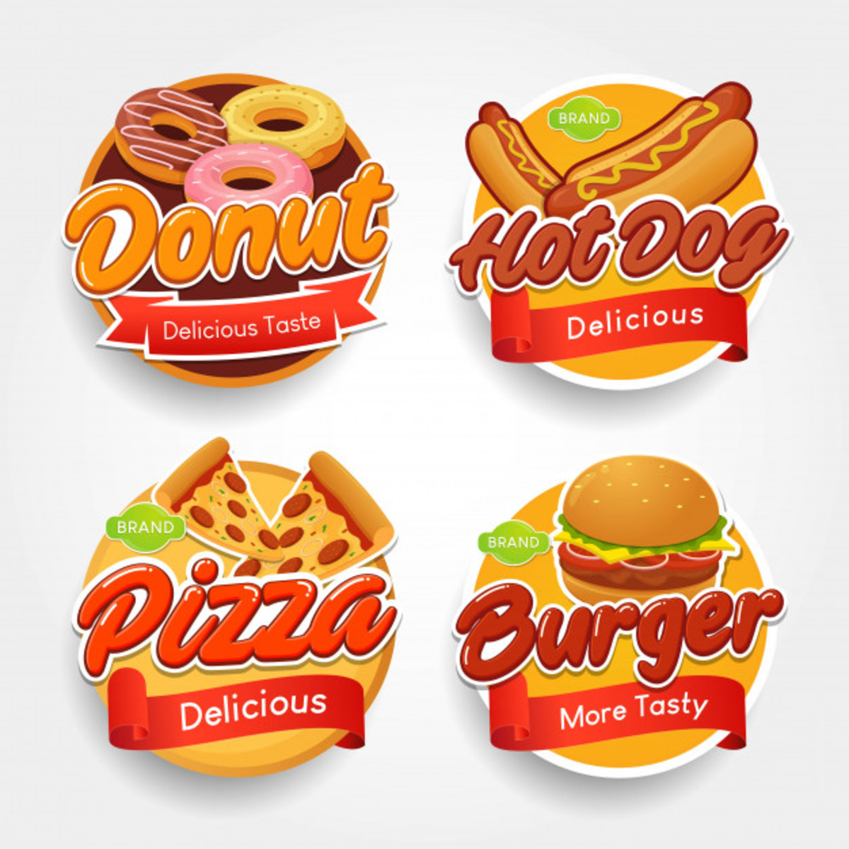 Logos of the Fast Food