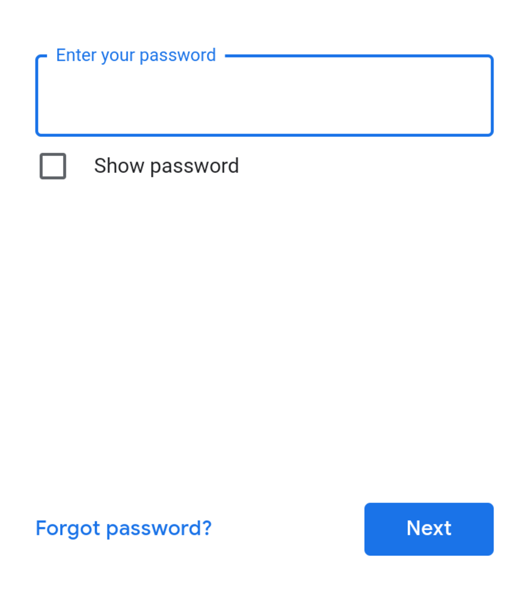 Email Google Sign in! The second step is to enter your password!