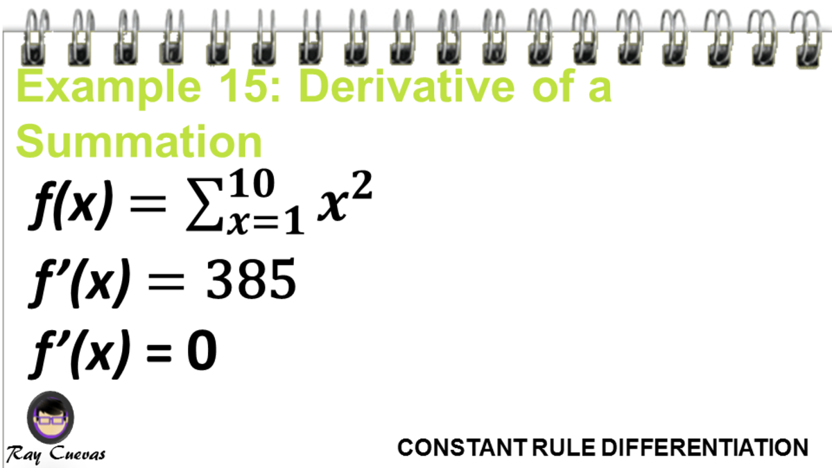 The Derivative of a Constant (With Examples) Owlcation