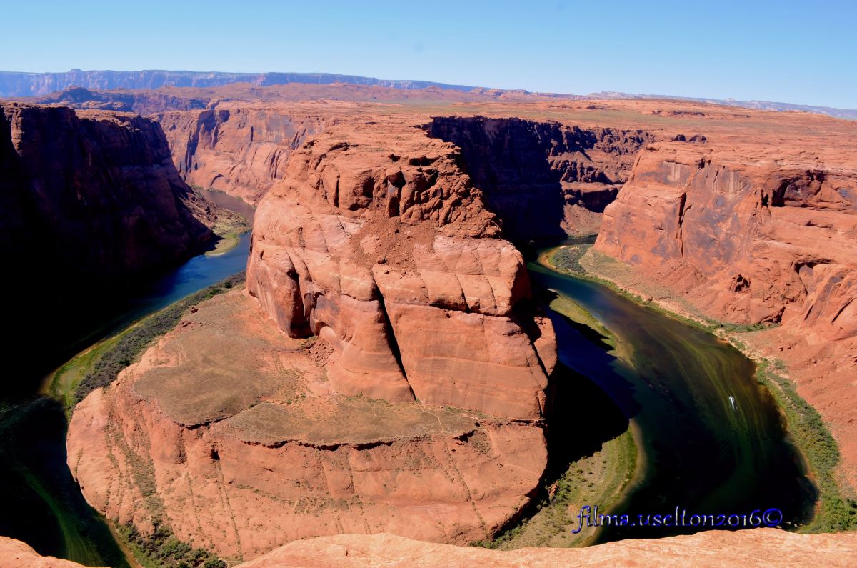 The Horseshoe Bend in Page, AZ is actually part of the Grand Canyon