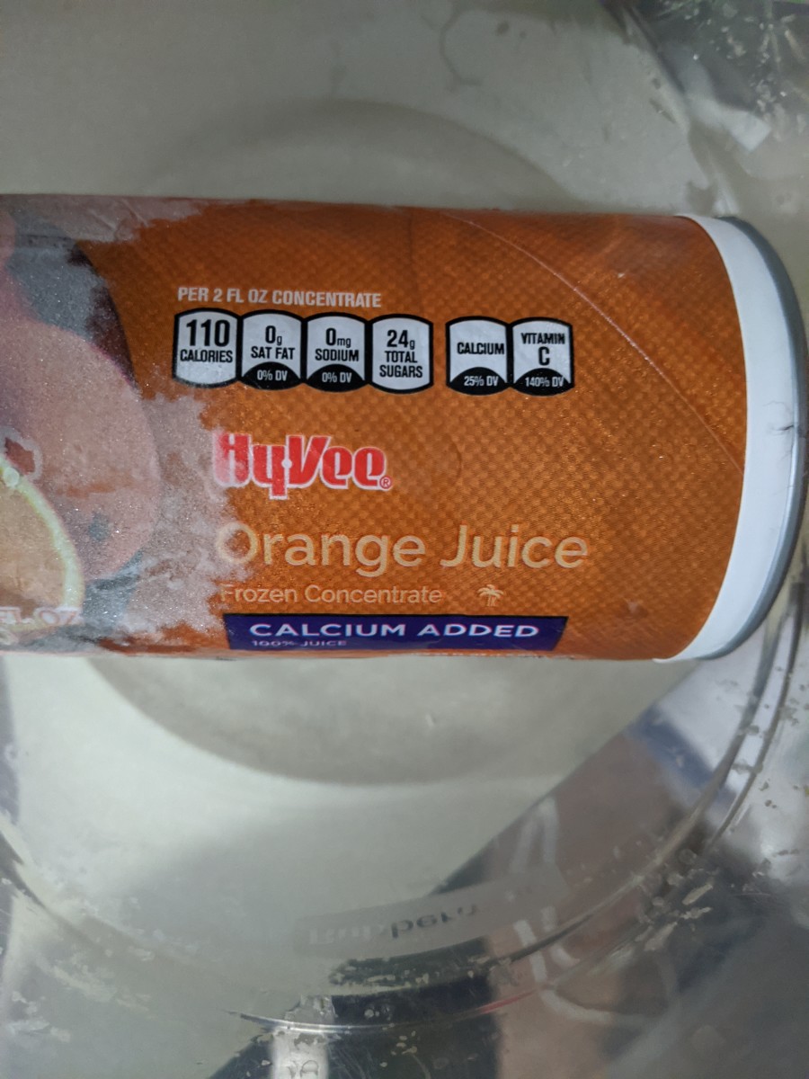 Frozen orange juice, thawed