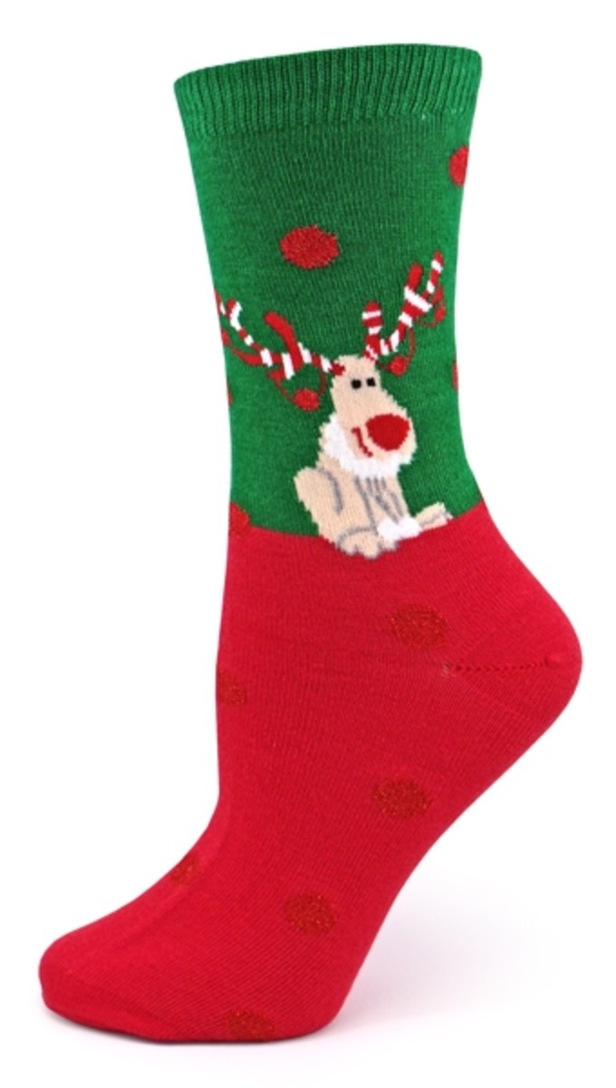 Fun Christmas and Winter Santa, Elf, Reindeer and Snowman Sock and ...