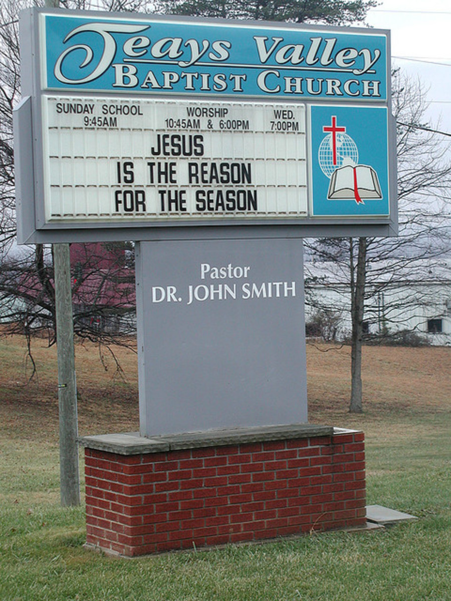 Church sign: Jesus is the reason for the season"