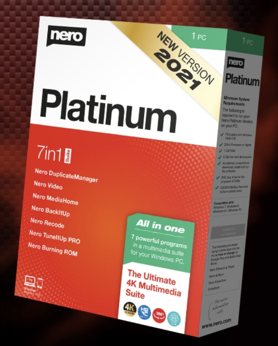nero 12 platinum system requirements