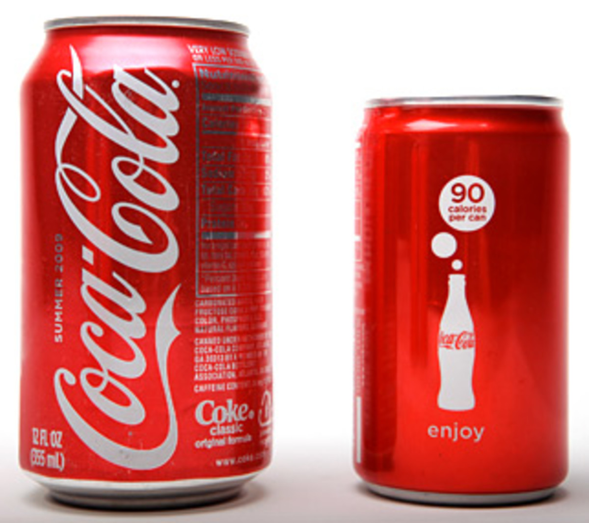Transparency for Food Labels and Calories - Coca-Cola Lists Calories Boldly on New Package Design