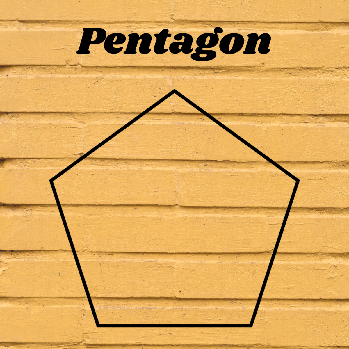 Pentagons have five sides.