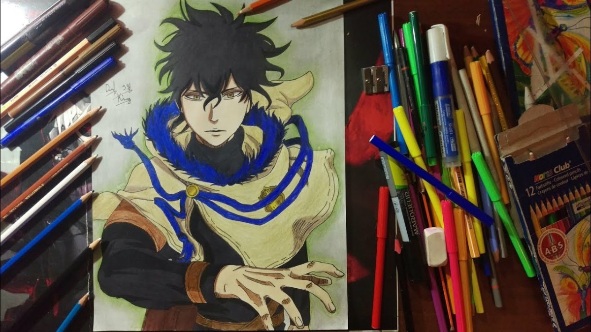 split drawing, how to draw anime, colourful drawing, anime