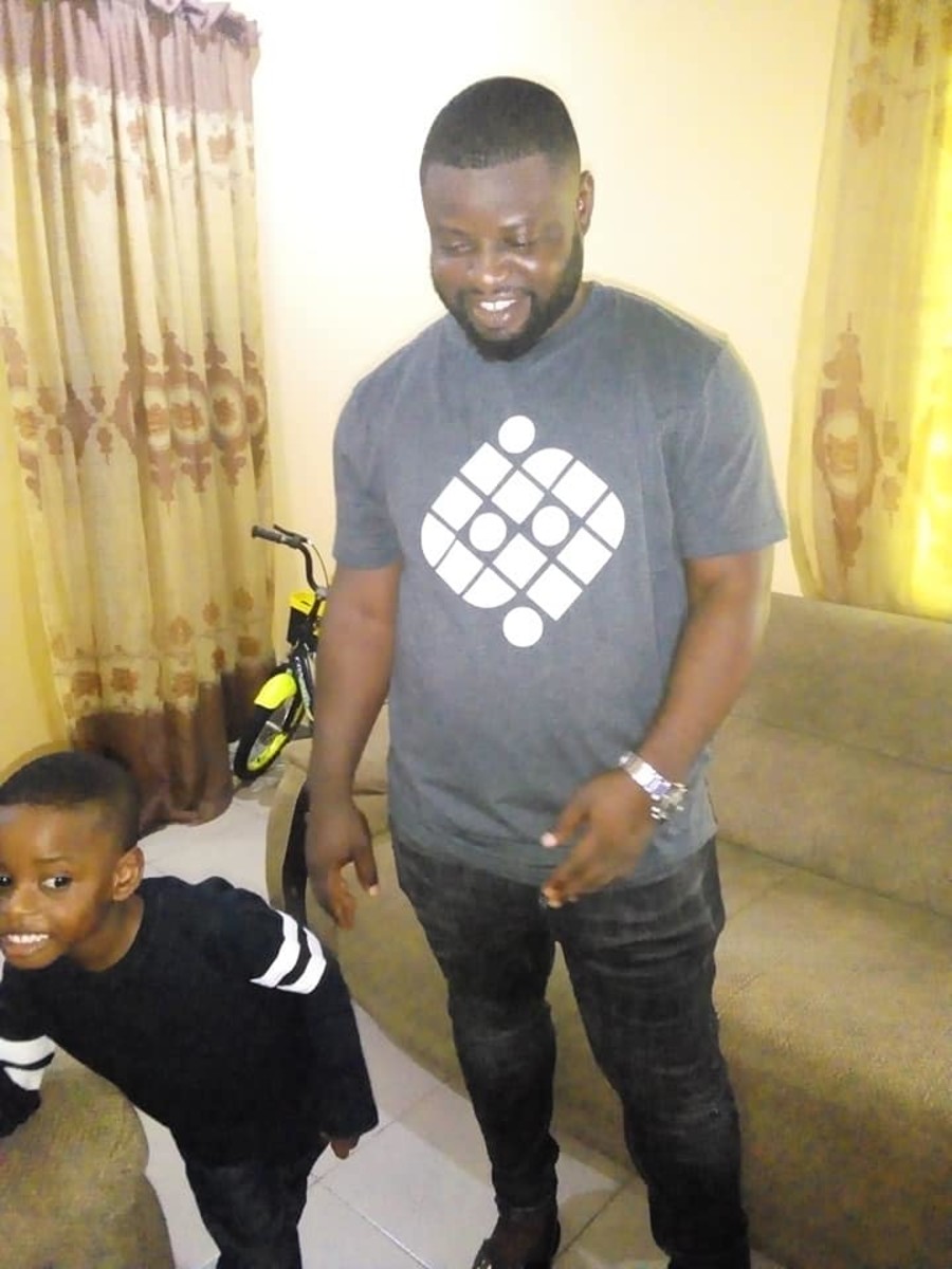 Lawrence Ogidi and son, Darasimi