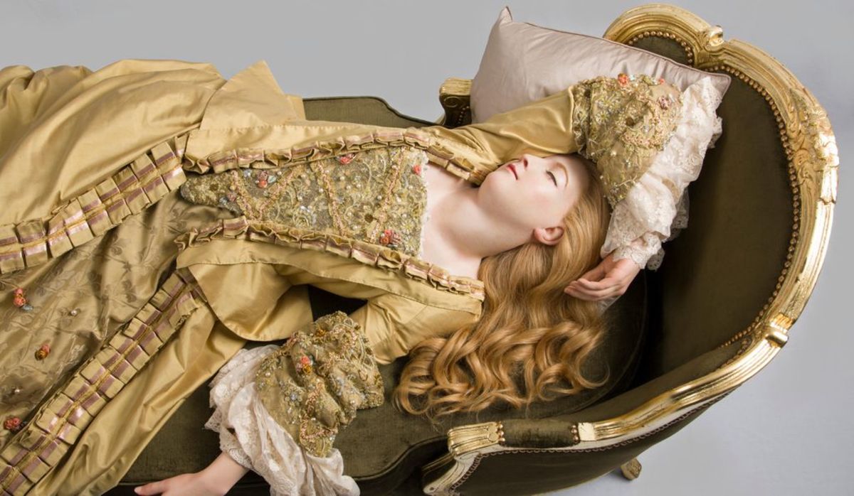 Tussaud's Sleeping Beauty Wax Figure