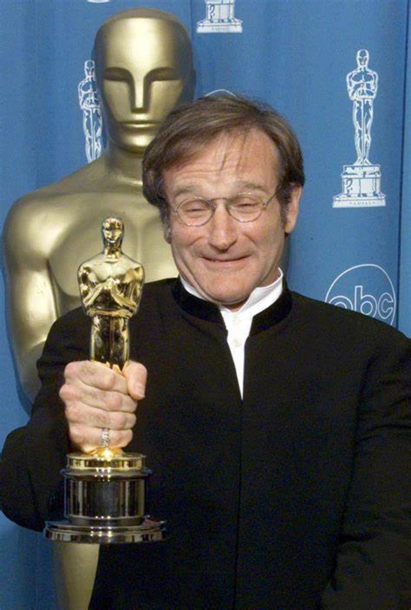 Robin Williams with Oscar 