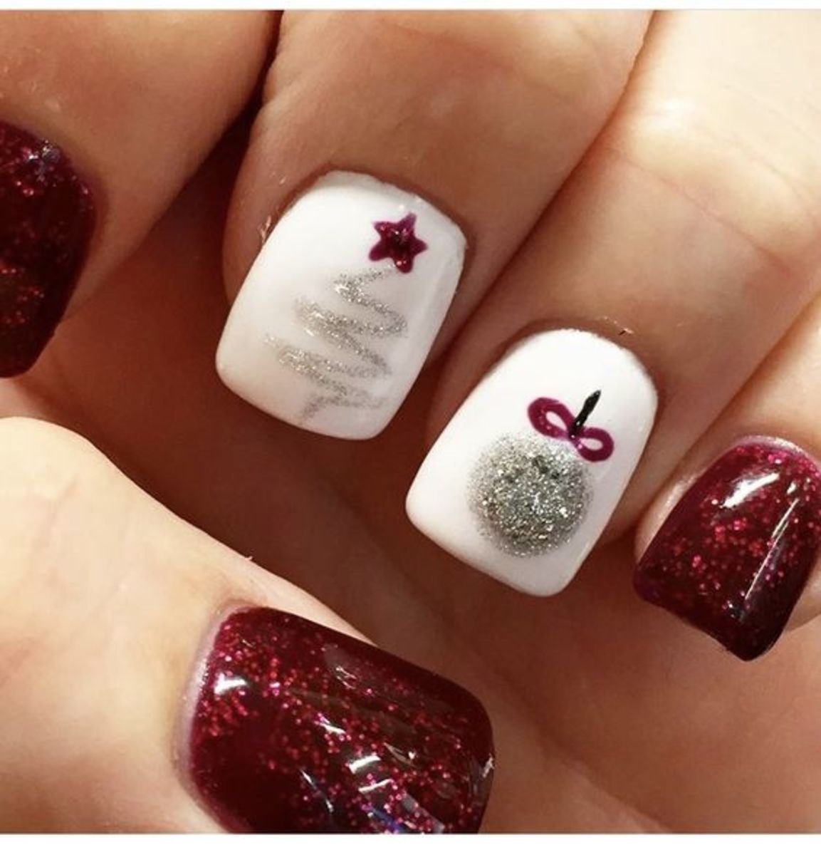 Pictures Of Nail Designs For Christmas Daily Nail Art And Design