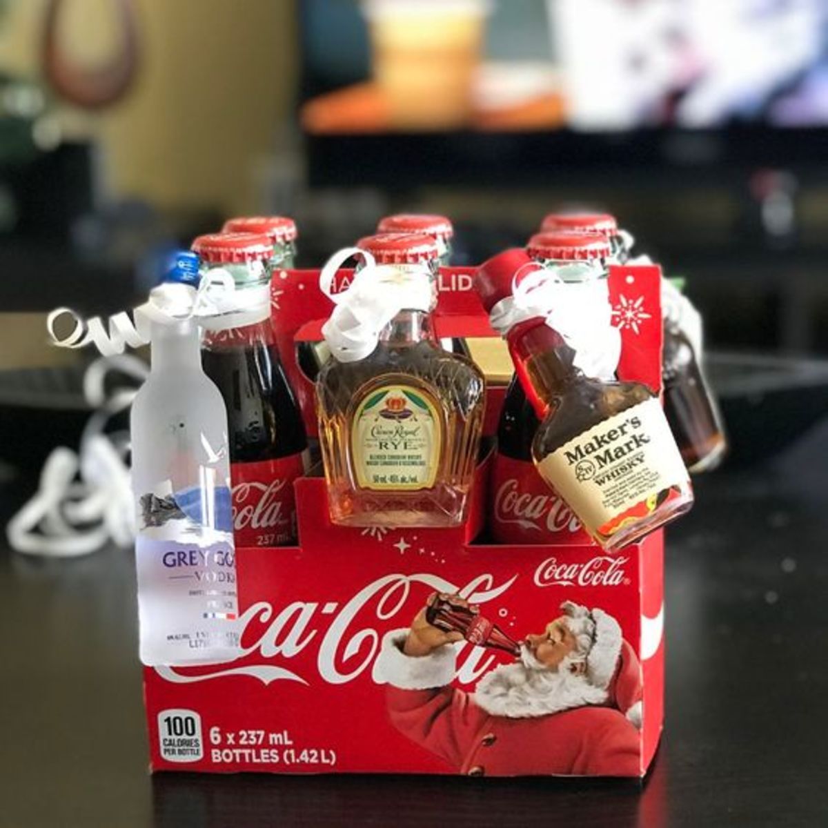 Coke and Mini Alcohol Gift Set