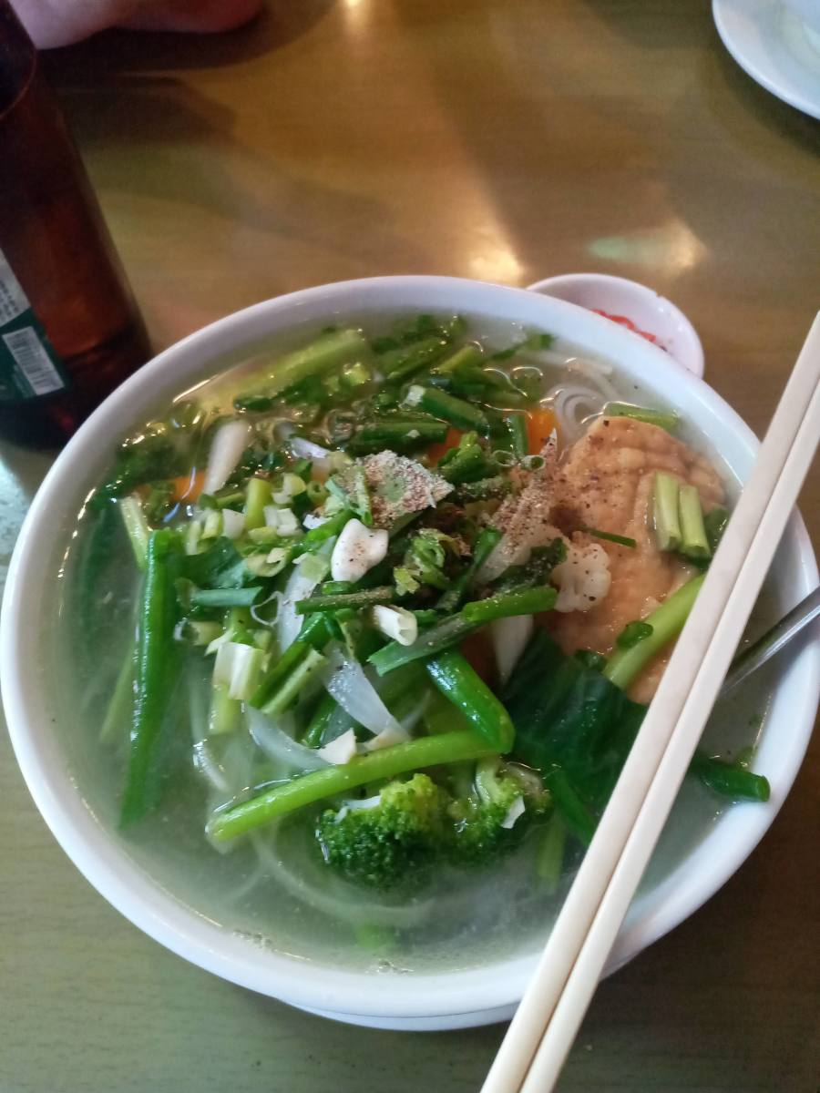 A classic pho (but vegan). This was actually my first meal in Vietnam