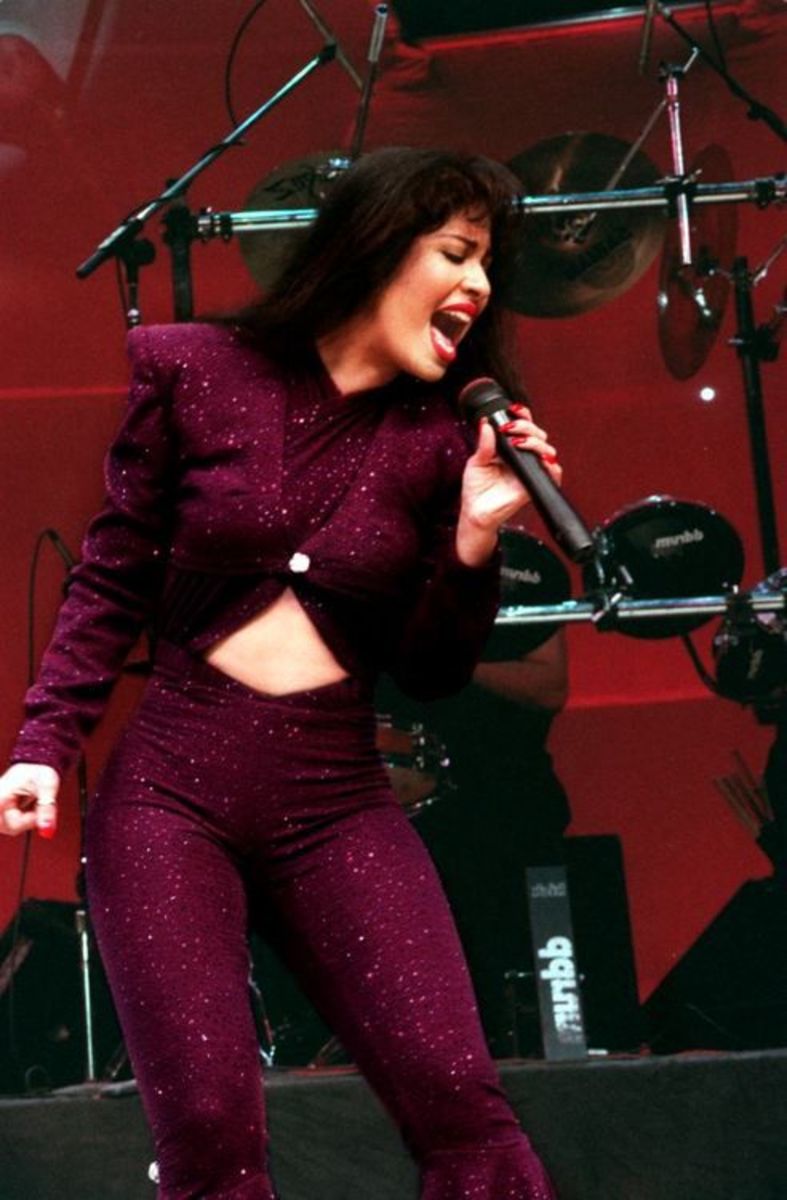 Selena performing at the Astrodome. 