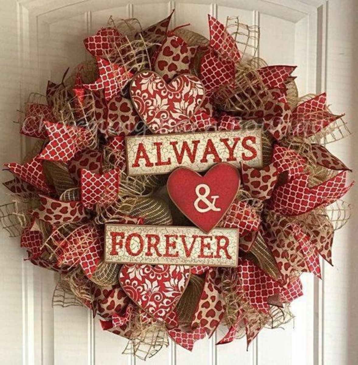 Rustic "Always and Forever" Wreath