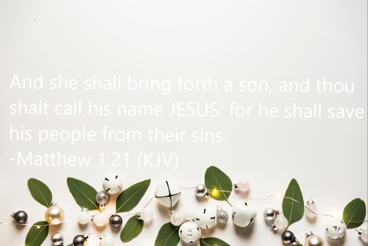 And she shall bring forth a son, and thou shalt call his name JESUS: for he shall save his people from their sins.