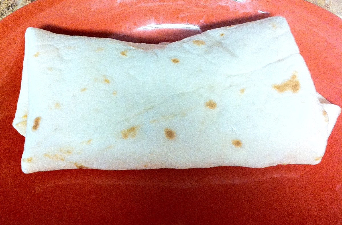  Flip your tortilla over and your finished! 