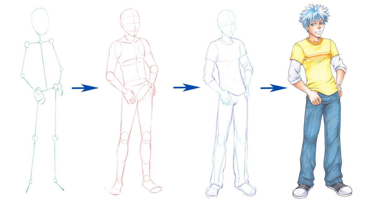 How to Draw Anime Male Character: A Step-By-Step Guide - HubPages