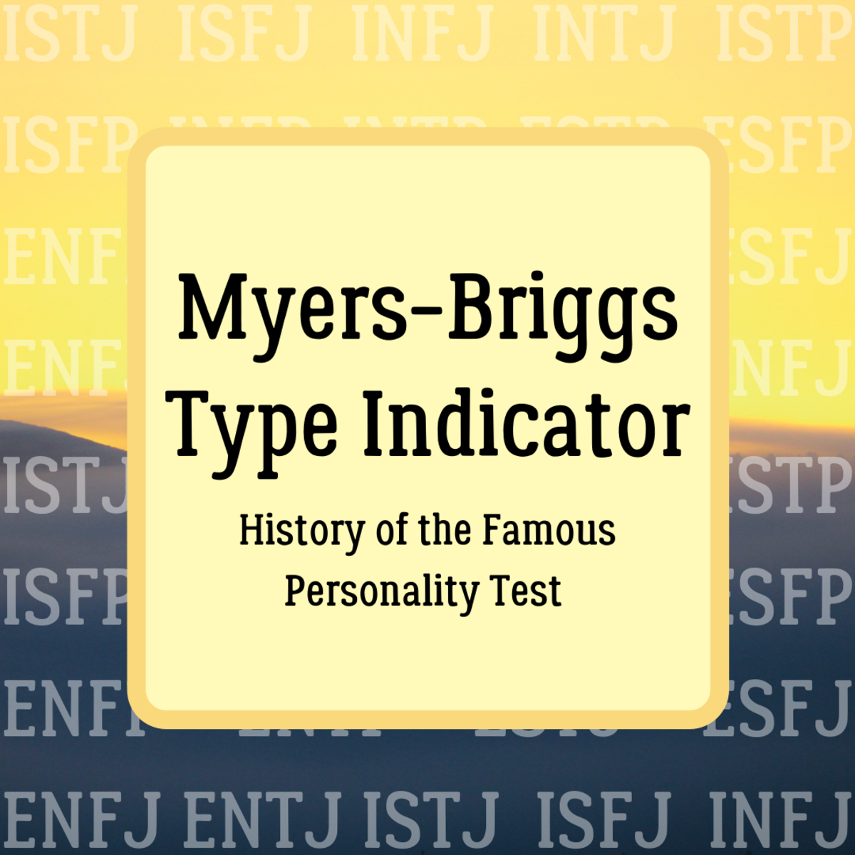 THE MYERS BRIGGS PREFERENCE QUESTIONNAIRE