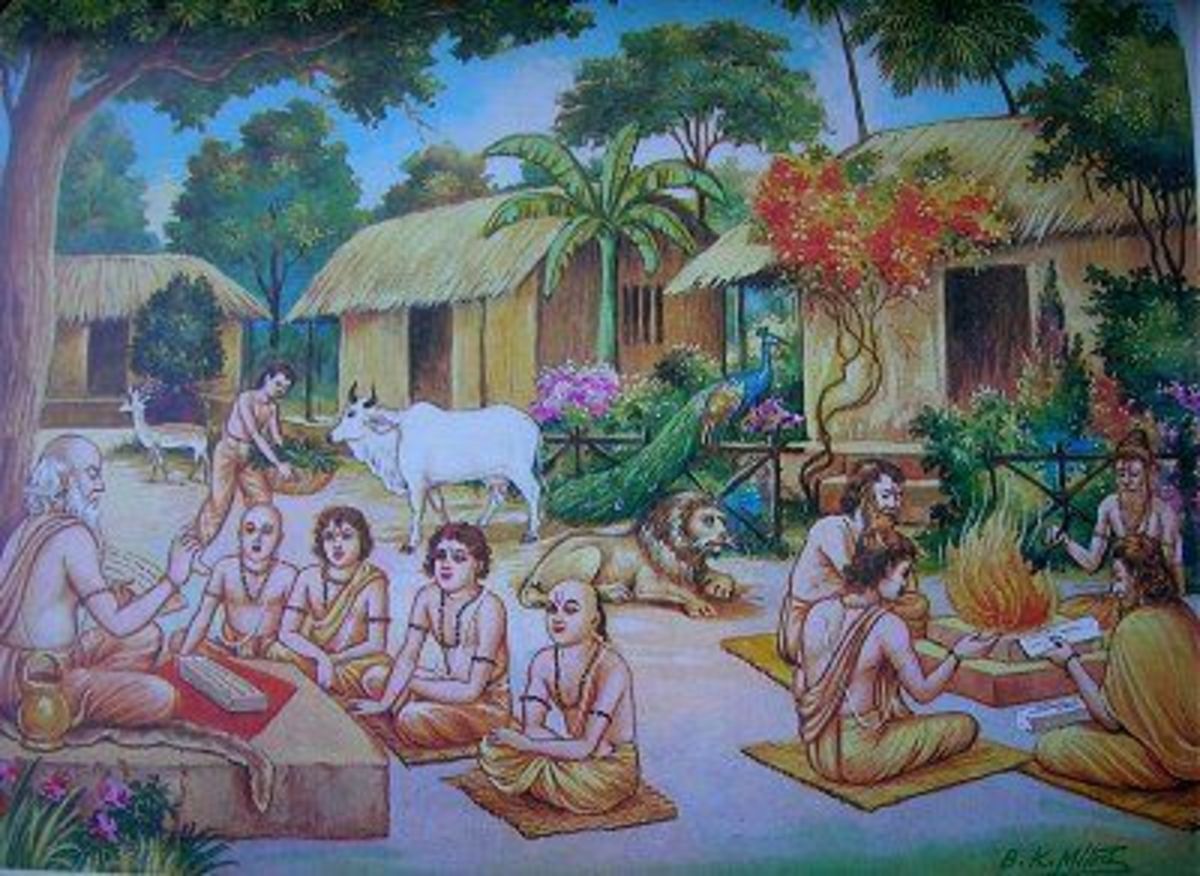 The atmosphere in ancient Indian Gurukul System - close to nature, with focus on human values, excellence and spirituality, was much more conducive to teaching and learning ....