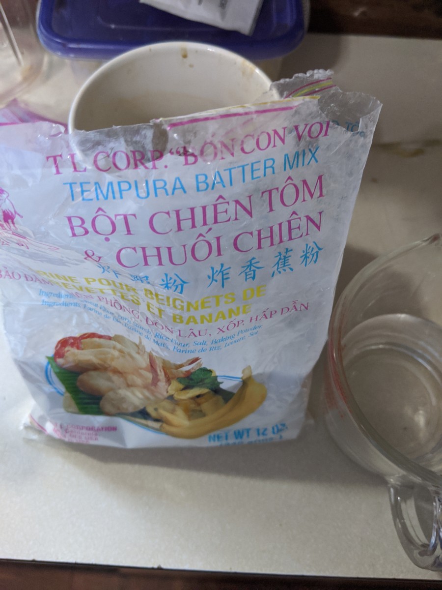 tempura mix or rice flour