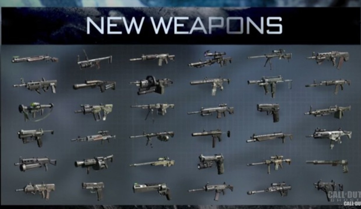 All The Weapons In COD: Ghosts
