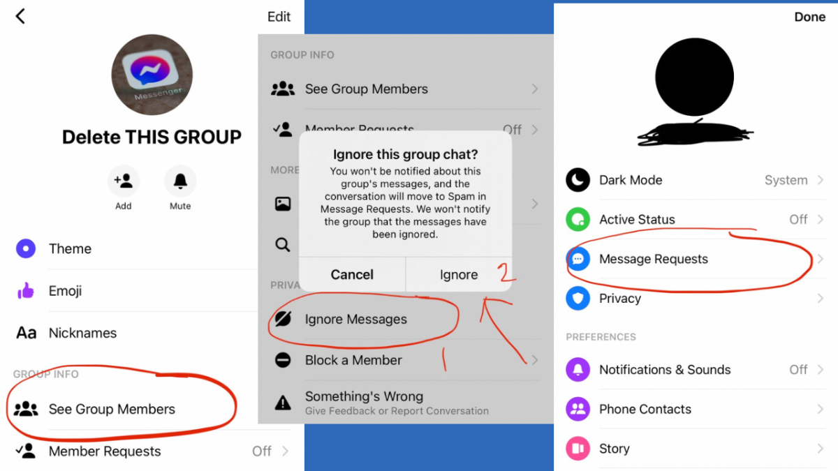 Facebook create new group chat