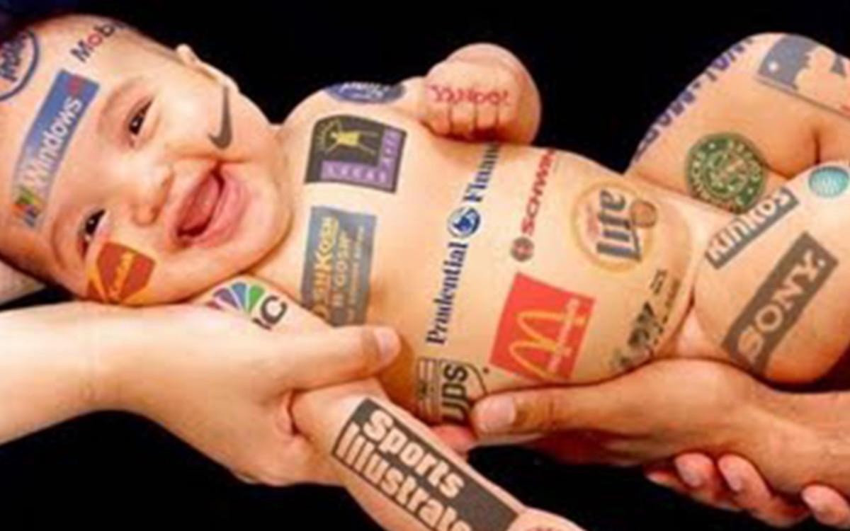 The Corporation Baby: Multicorporations have a long term investment on our children from when they are born, become small kids, teenagers, adults, old men/women till they pass- the corporation has them hooked up to the hilt in their life.