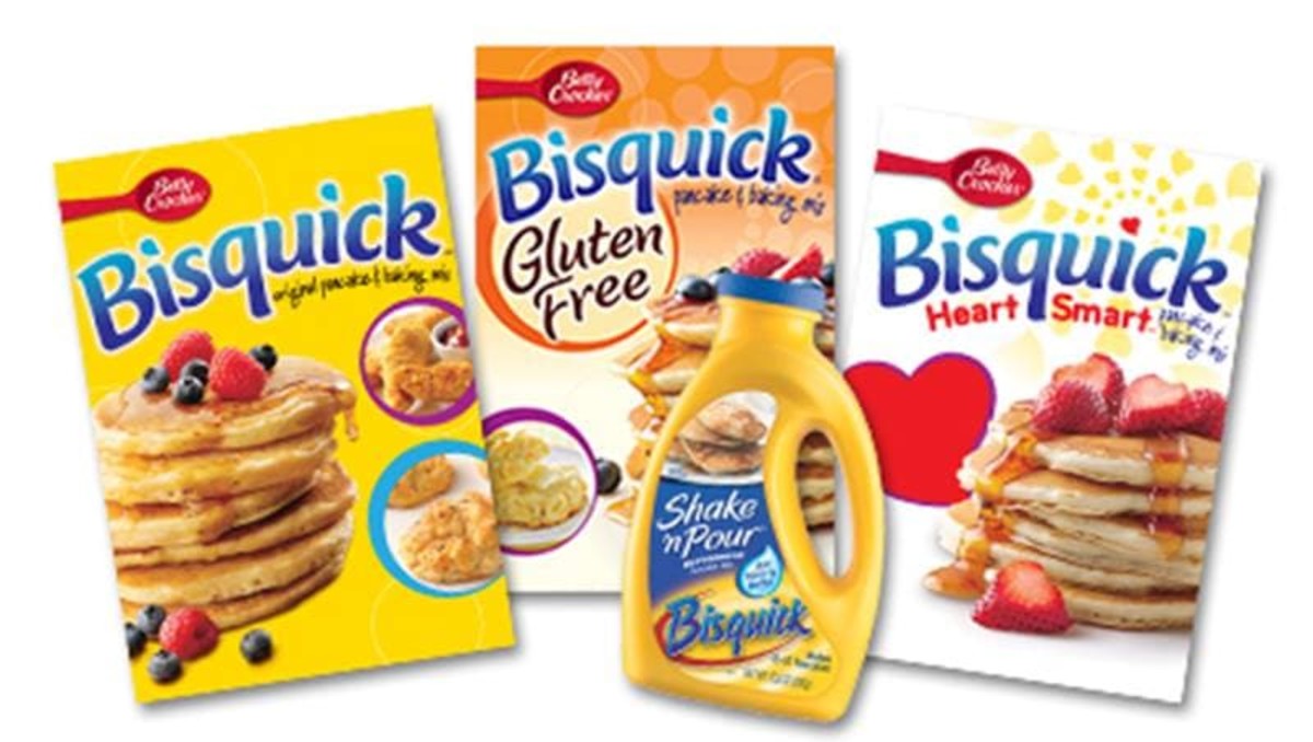 In 1961, Bisquick cost 39 cents for a 40-ounce box.