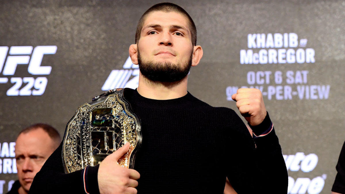 Khabib at the UFC 229 weigh-in.