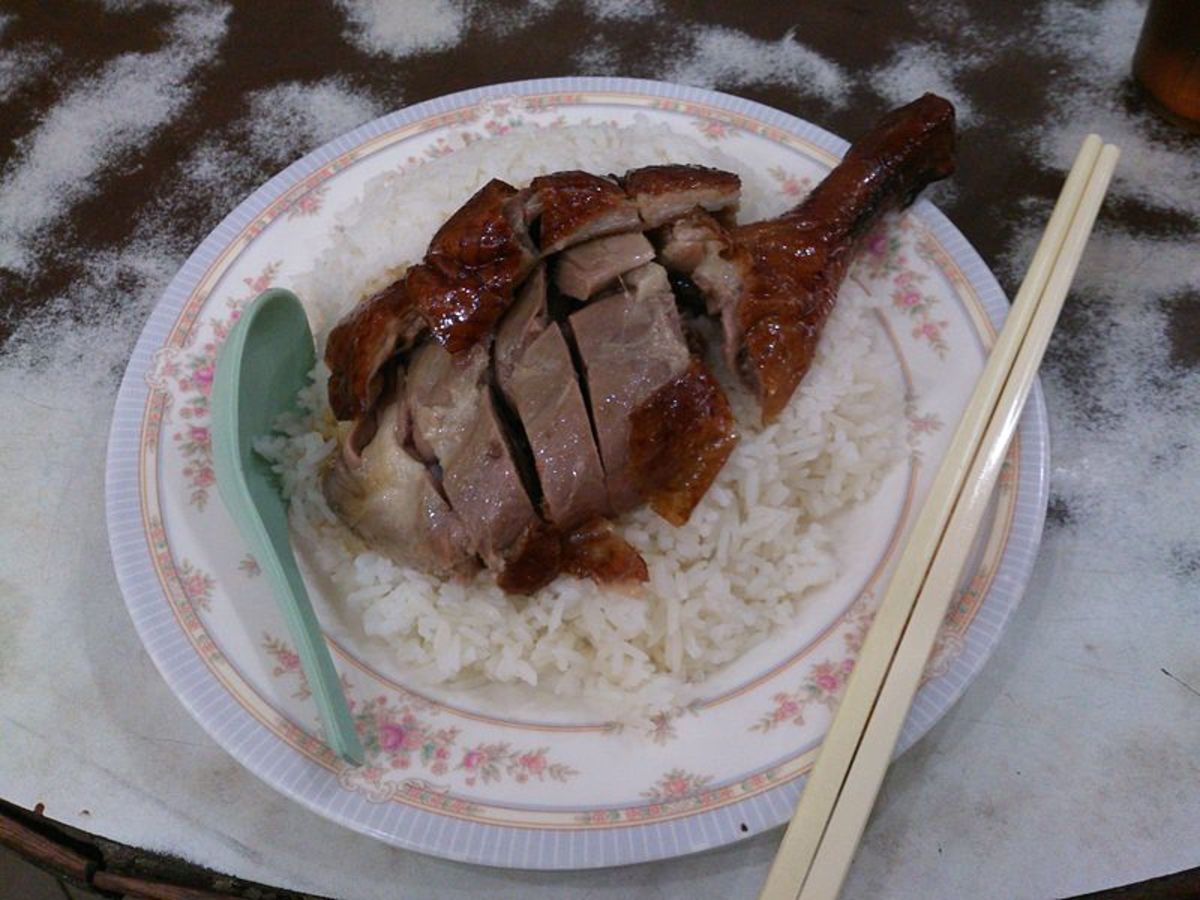 Roasted Goose and Rice.