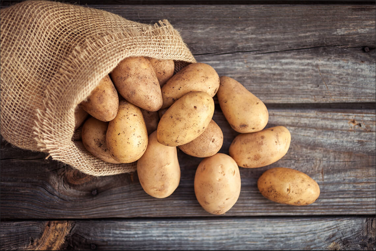 Potatoes will last a long time if they are kept dry in a paper bag, open bowl, or a container with ventilation holes.