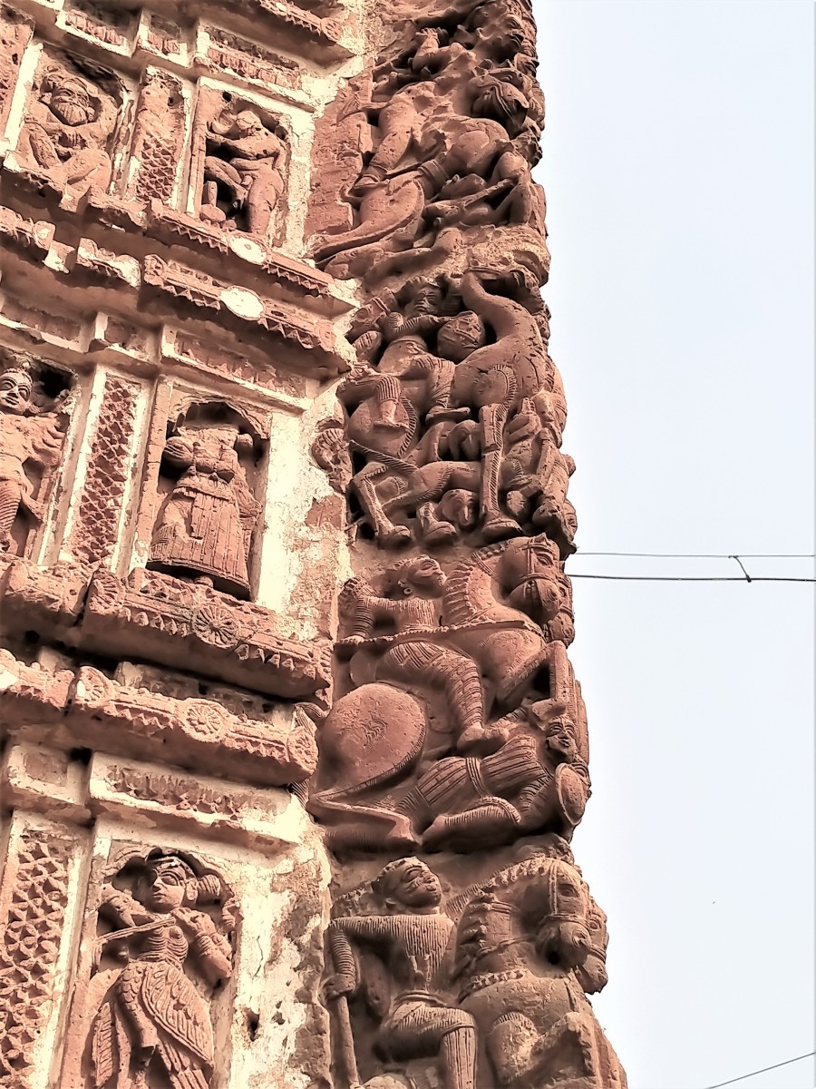 MRITYULATA (Chain of Death) panel, Radha Vinod temple