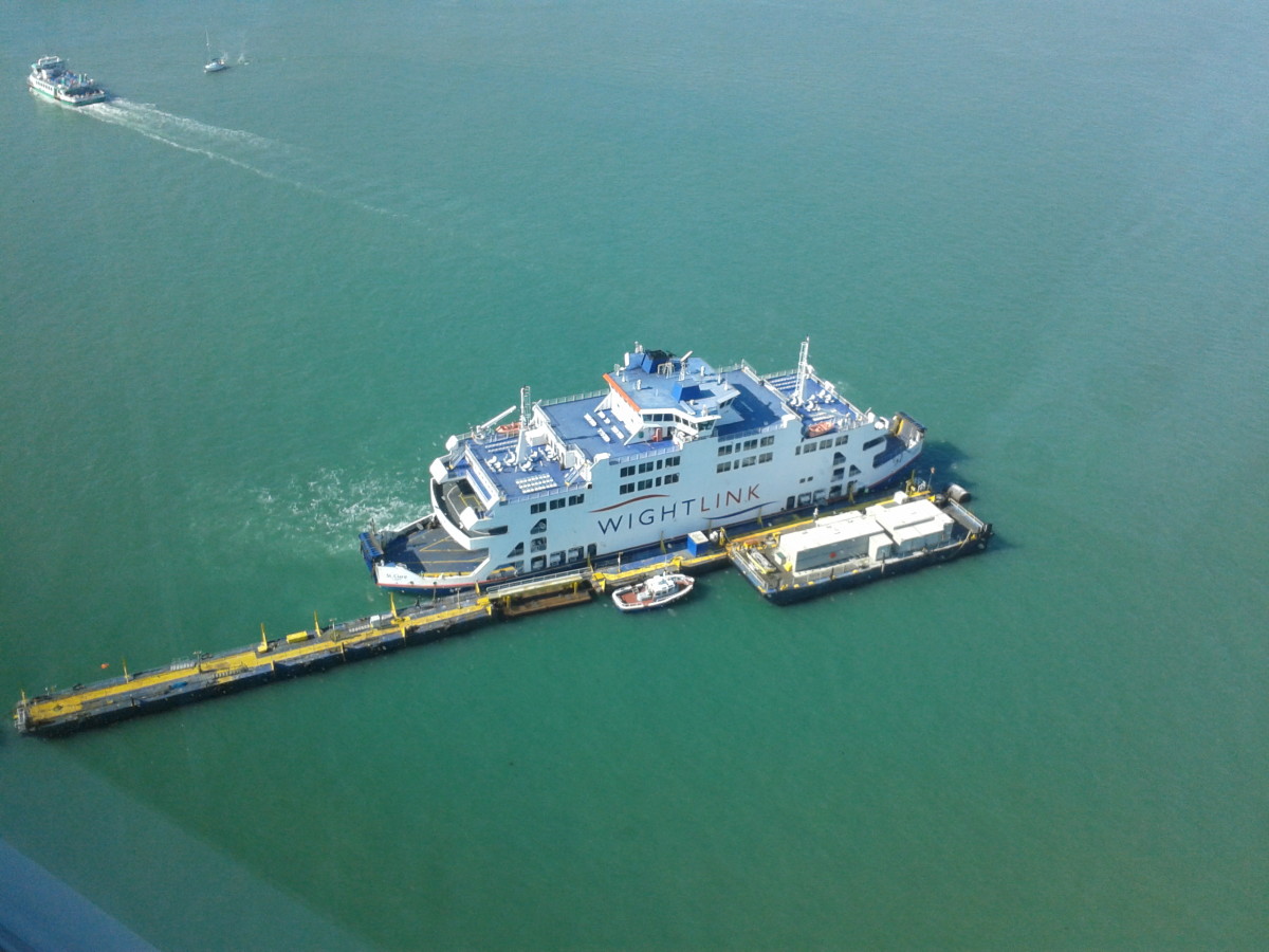 The ferry that goes to the Isle of Wight