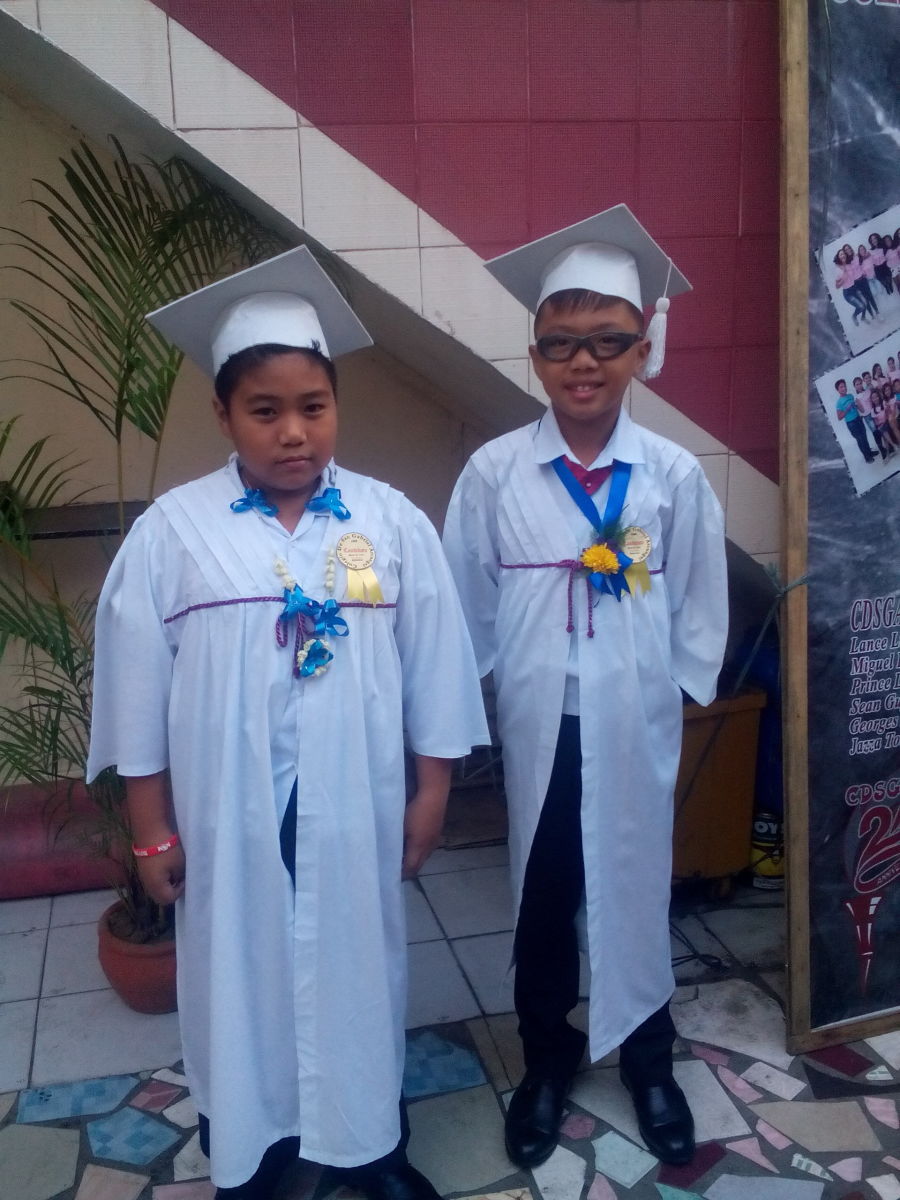 my eldest son (left) and his classmate (right)