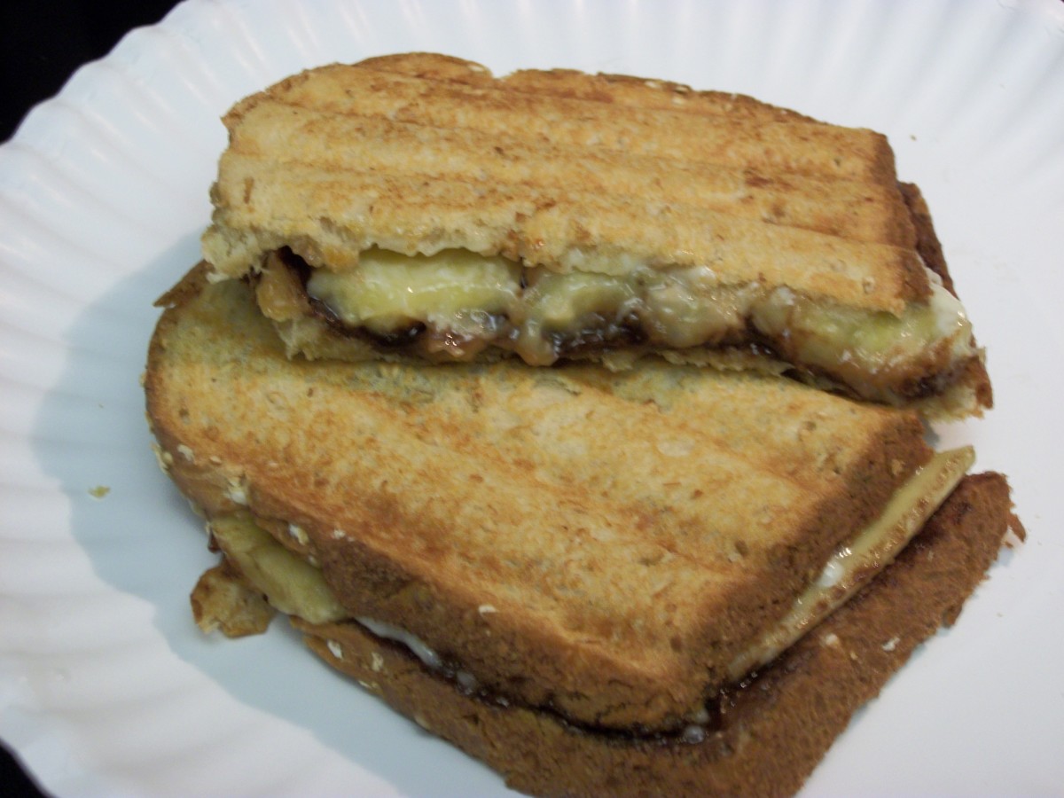 Sandwich with Nutella and banana