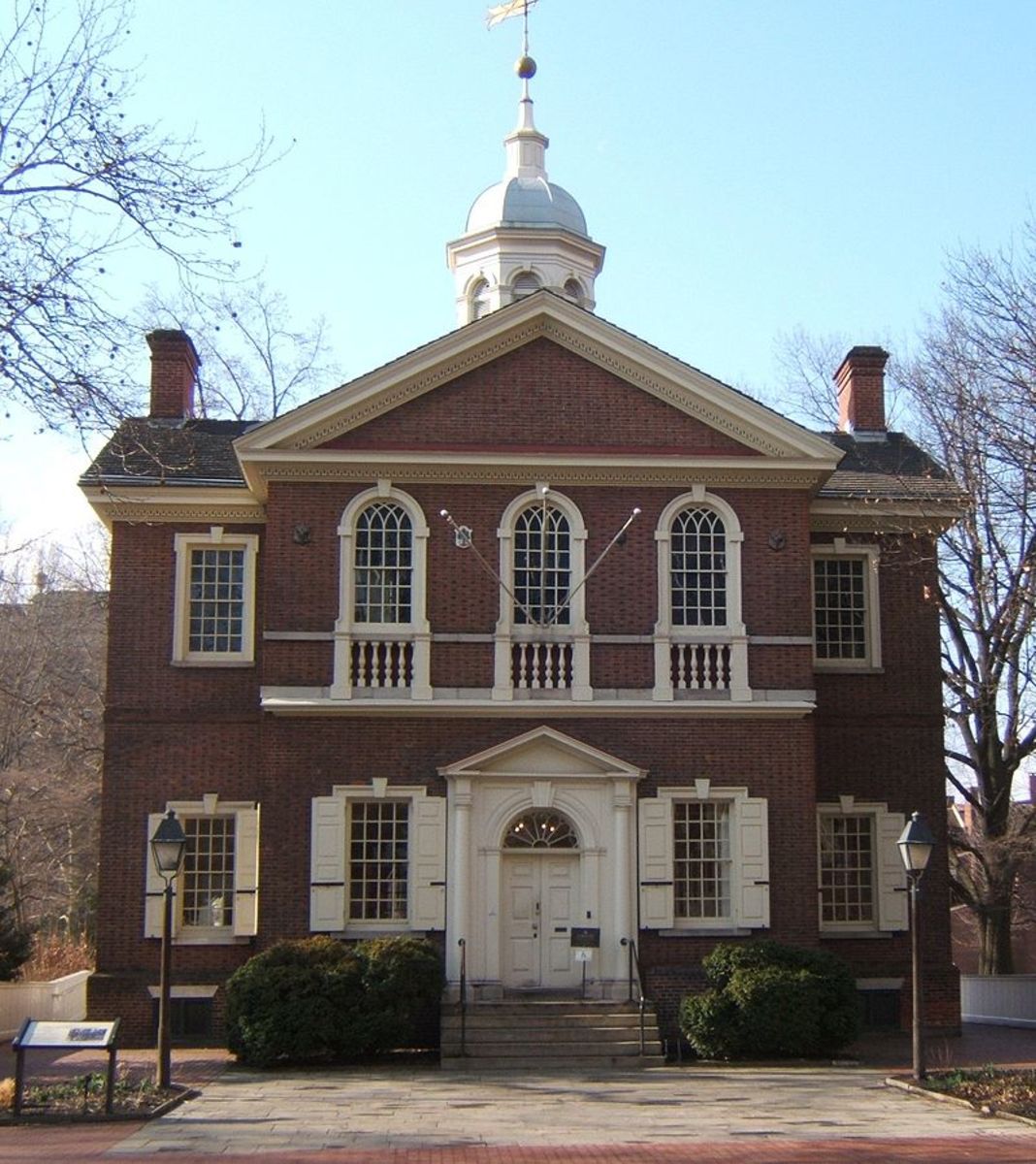 Carpenter’s Hall in Philadelphia, the site of the First Continental Congress in 1774.