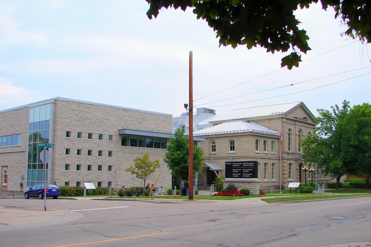 Renfrew County Courthouse in Pembroke, Ontario, Canada