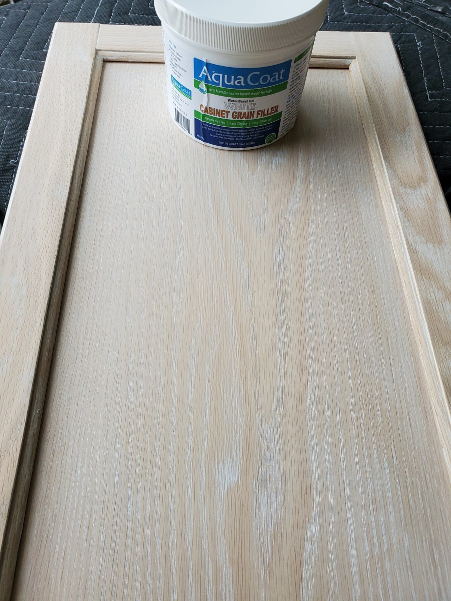 Read on to learn how to use wood grain filler on oak cabinets.