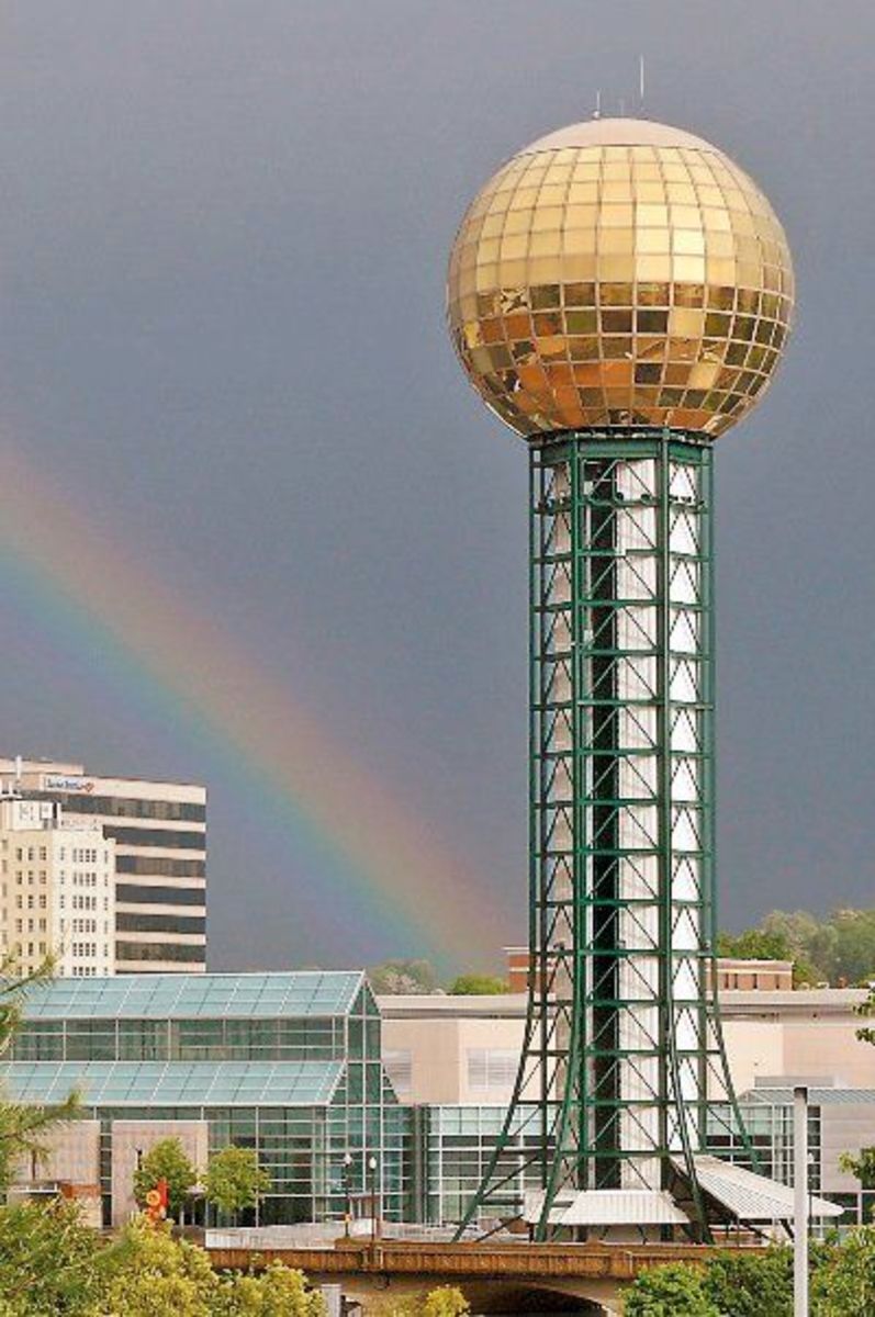 The Sunsphere, Knoxville, 1982--another novel fair with the theme "energy turns the world"